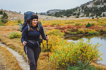 Baselayer (backpacking in Wyoming in fall colors)