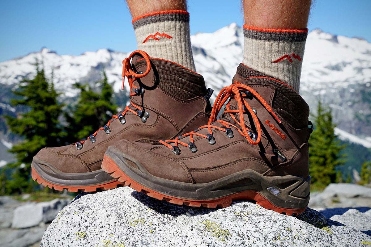 Hiking Boots (Lowa Renegade GTX on rock)