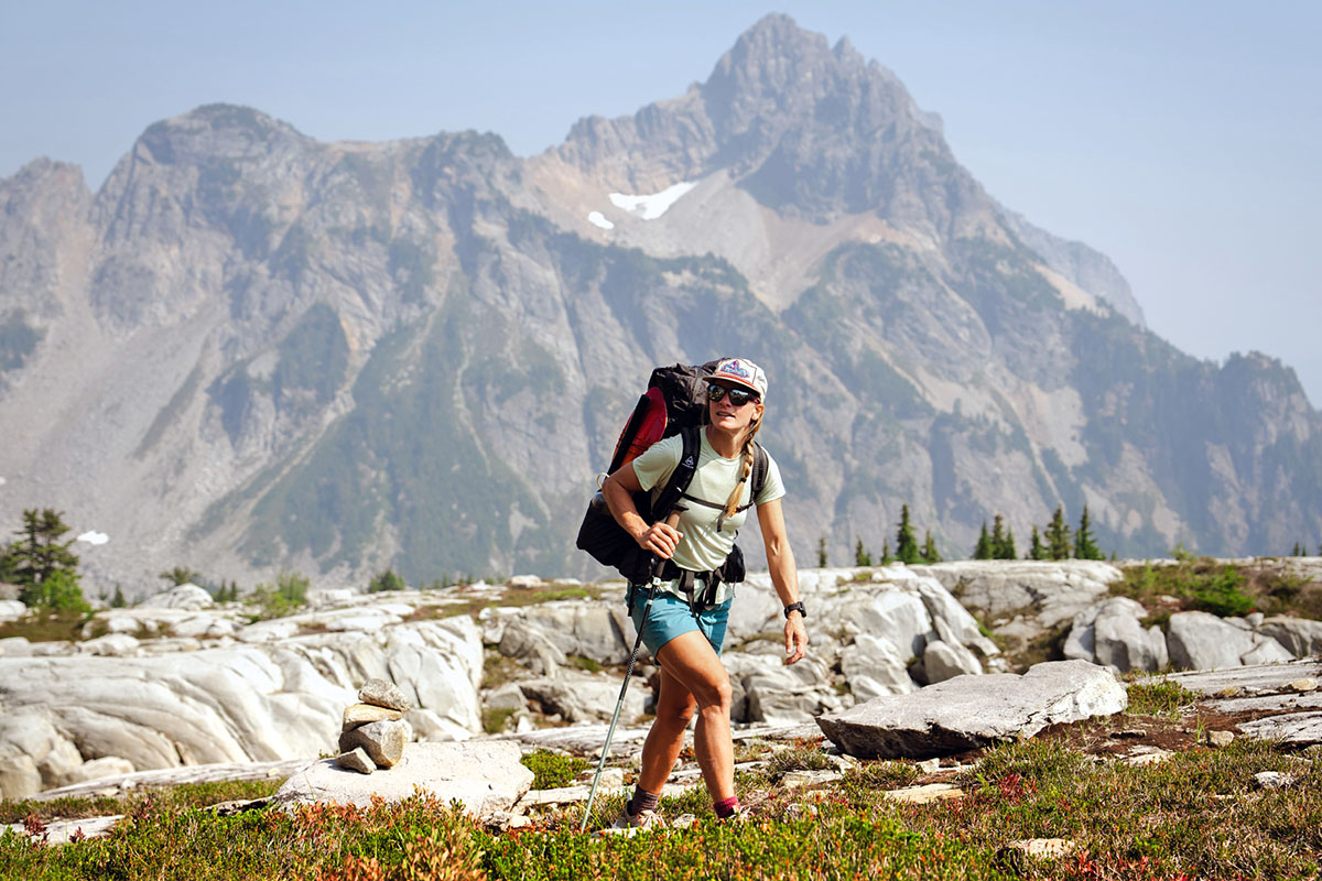 Hiking in the Alpine Lakes Wilderness (women's hiking shirts)