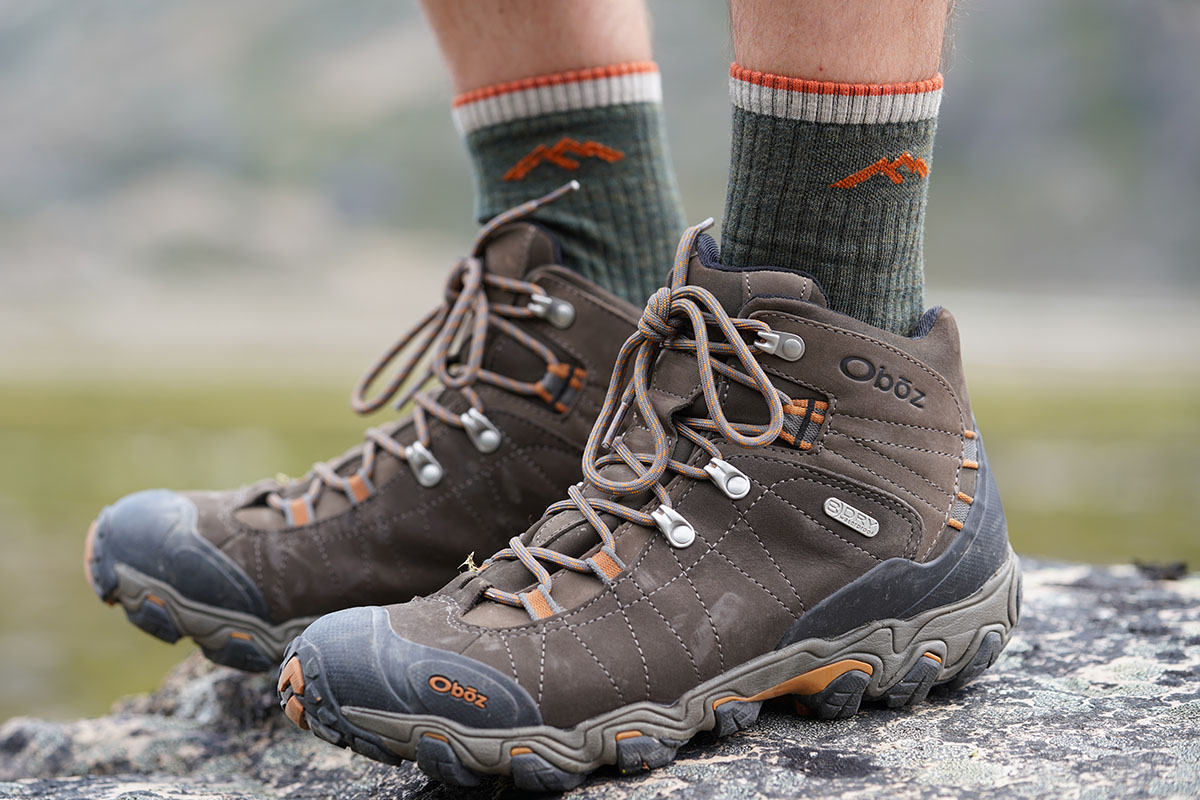 Hiking socks (Darn Tough socks with Oboz Bridger boots)