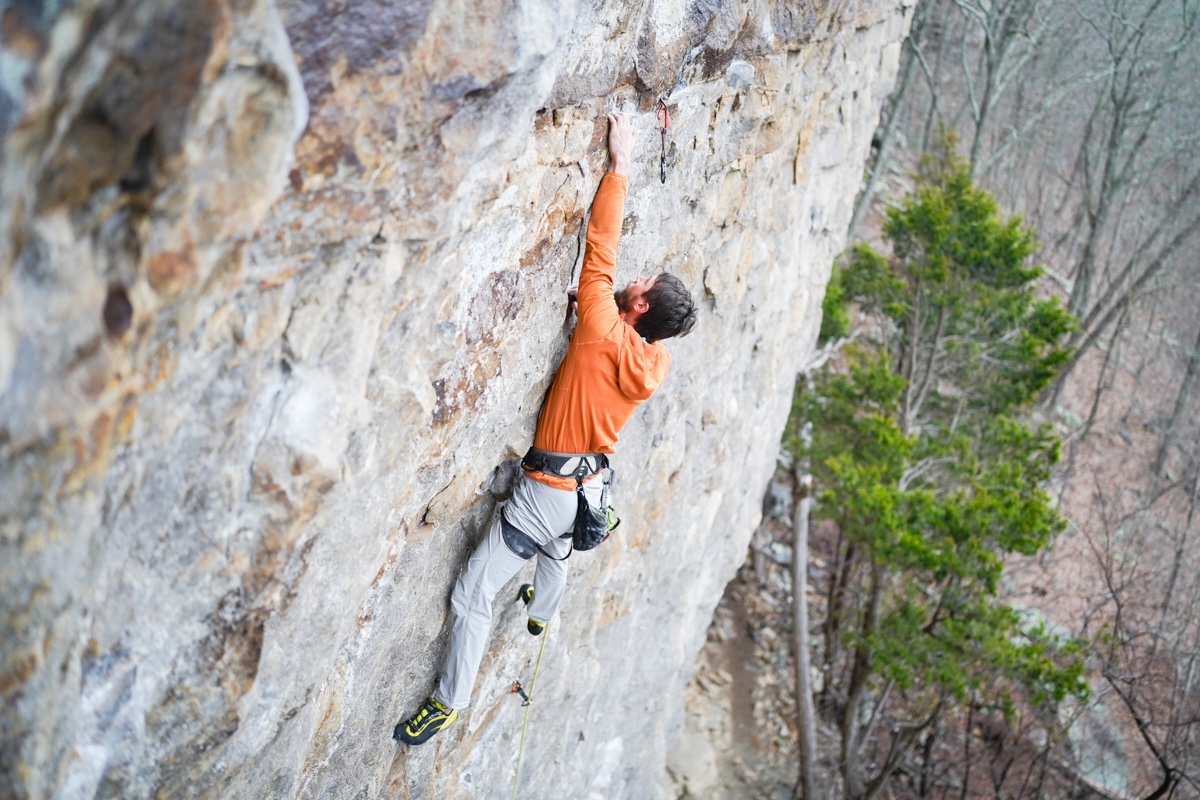 Men's Climbing Pants (climbing steep sport climbs in Chattanooga, TN)