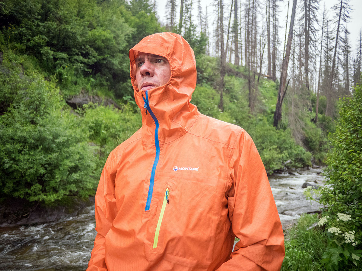 Montane Mens Minimus Waterproof Outdoor Jacket Top Orange Sports Outdoors Full 
