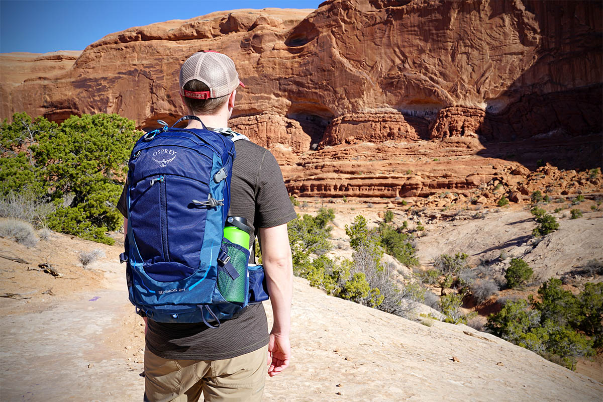 Osprey Stratos 24 daypack (hiking in Utah)