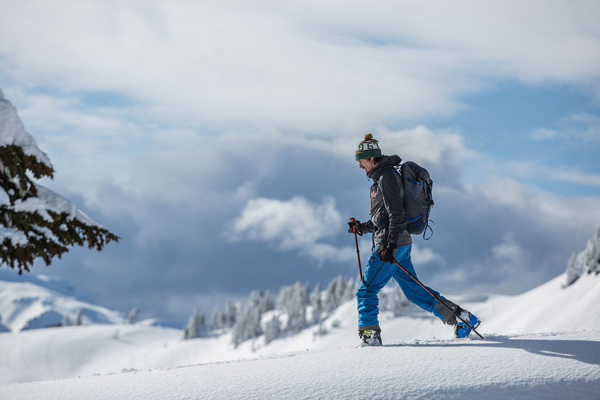 Outdoor Research Skyward II ski pants (snowy backcountry tour)