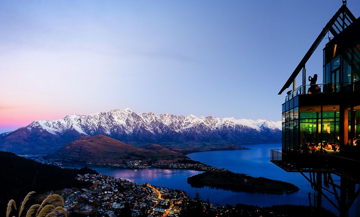 Queenstown, New Zealand sunset