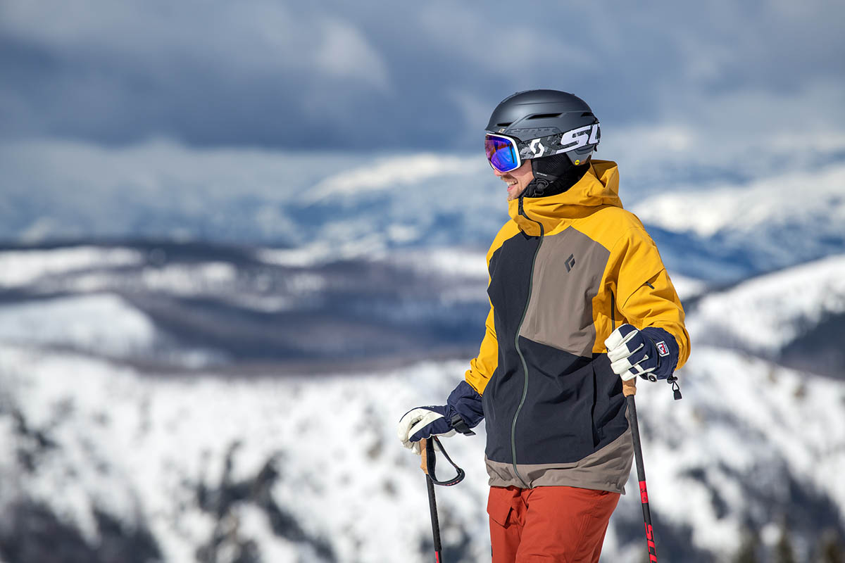 Single/Double Board Warm and Windproof Lightweight,Black,M Ski Sport Helmet 