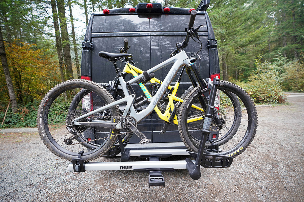Thule T2 Pro XT rack (bikes on van)