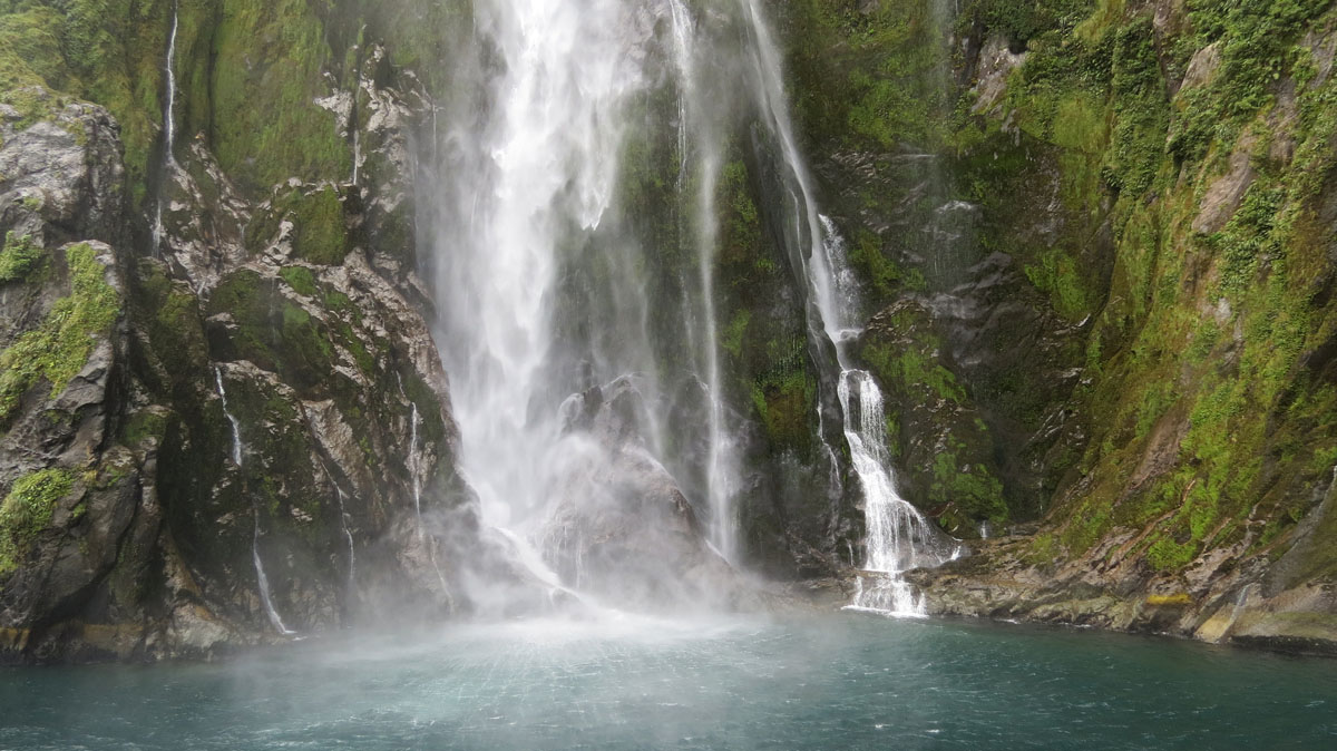 Waterfall Milford Sound