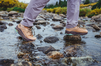 Waterproof Hiking Boots (water crossing in Altra hiking boots)