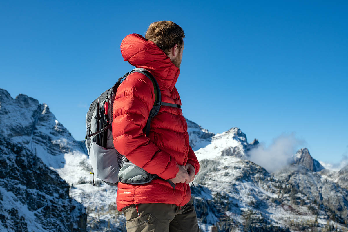 Winter jacket (Rab Neutrino Pro in the mountains)