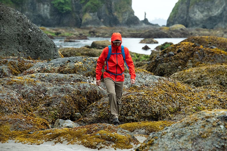 Rain Jacket (hiking along beach)