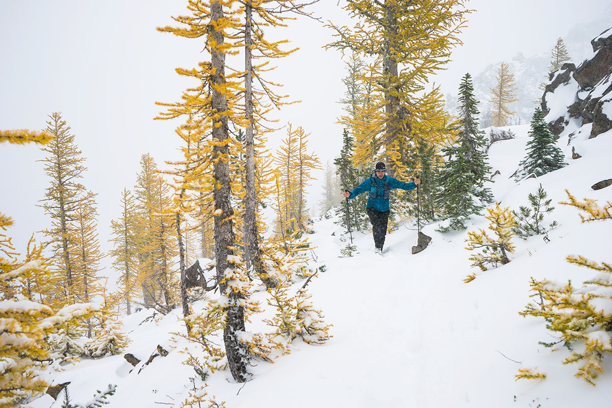 Arc'teryx Norvan VT 2 trail-running shoe (snowy trail)