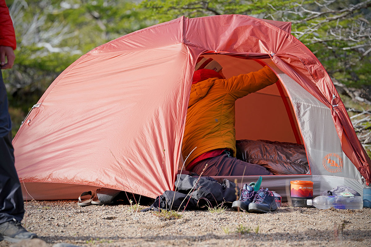 Big Agnes Copper Spur  backpacking tent (interior space)