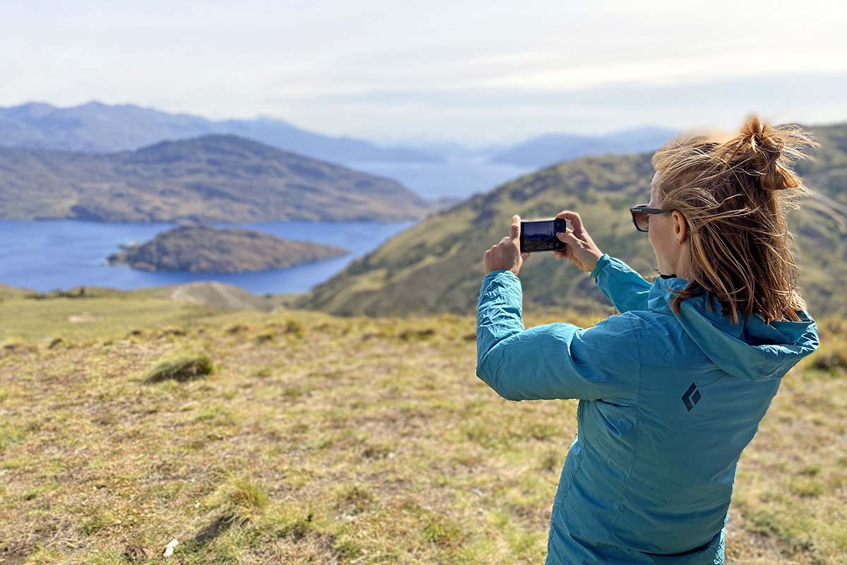 Black Diamond Alpine Start Hoody (taking photo in Parque Patagonia)