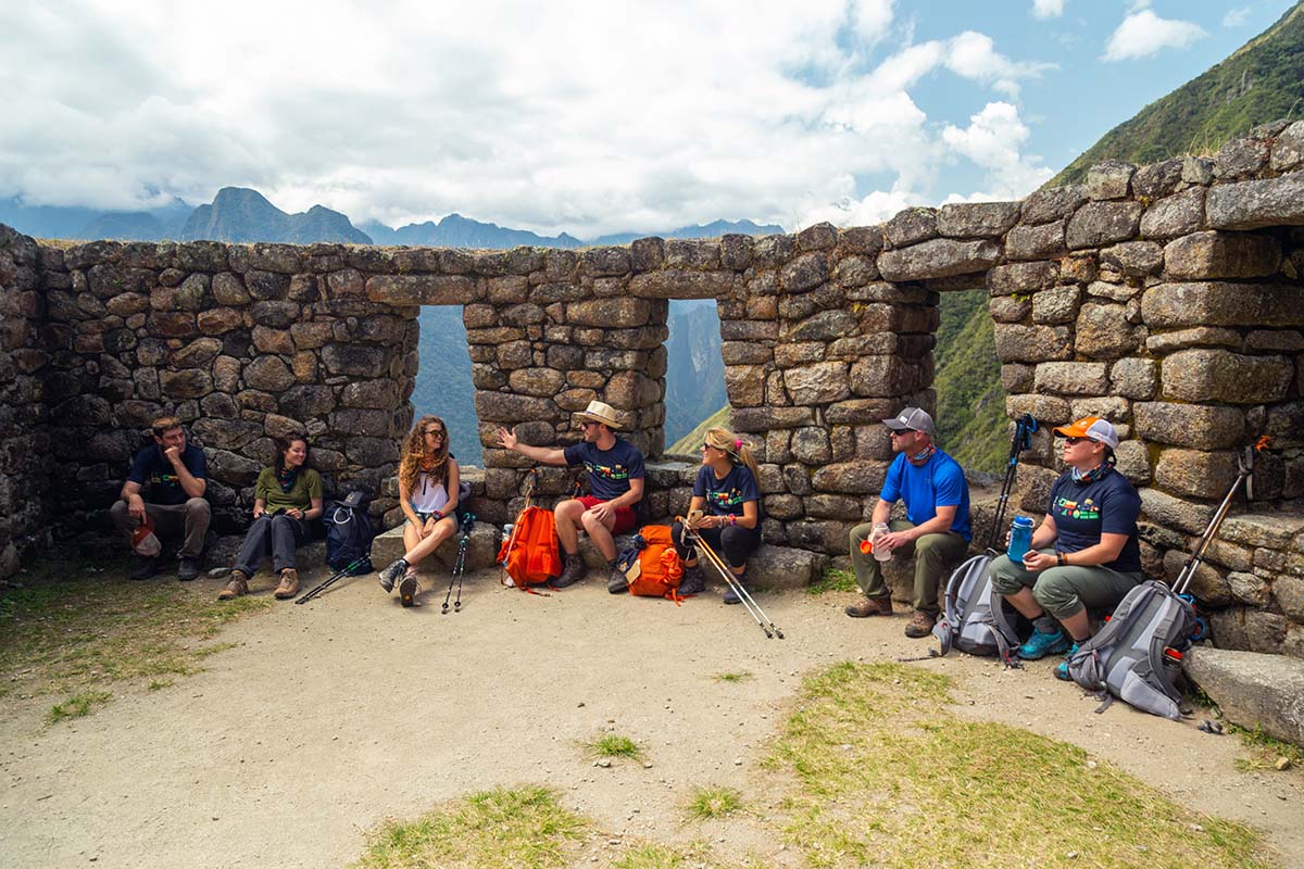 Hiking into Maccu Piccu