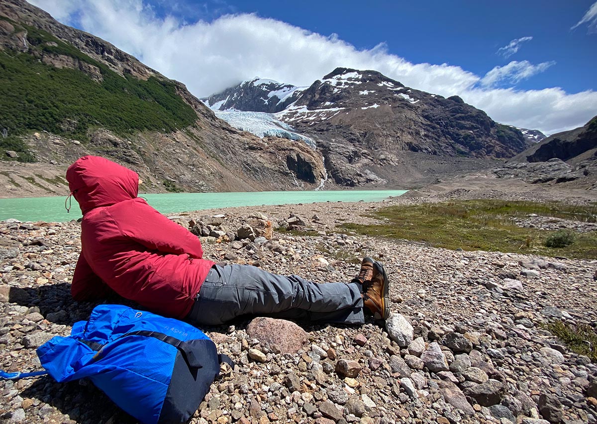 Hiking pants (Kuhl Silencr at alpine lake)