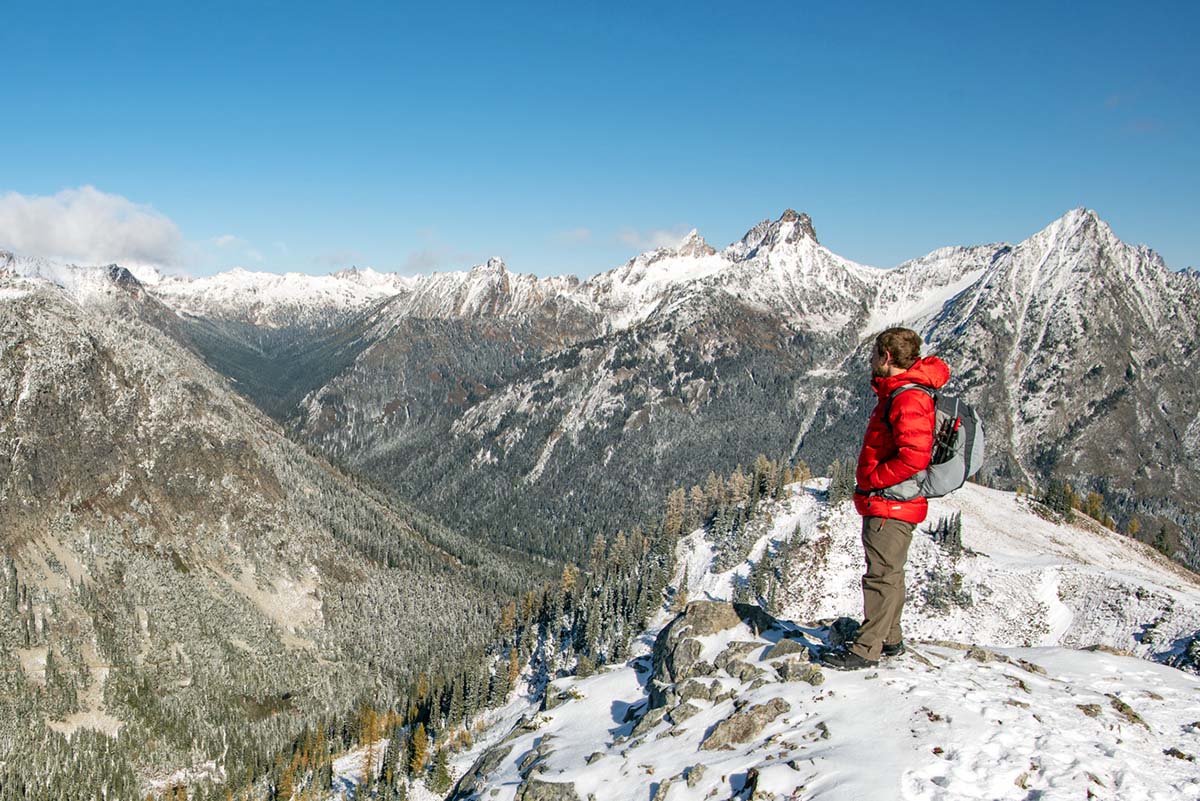 Salomon X Ultra Winter CS WP 2 winter boot (looking out from snowy ridgeline vista)