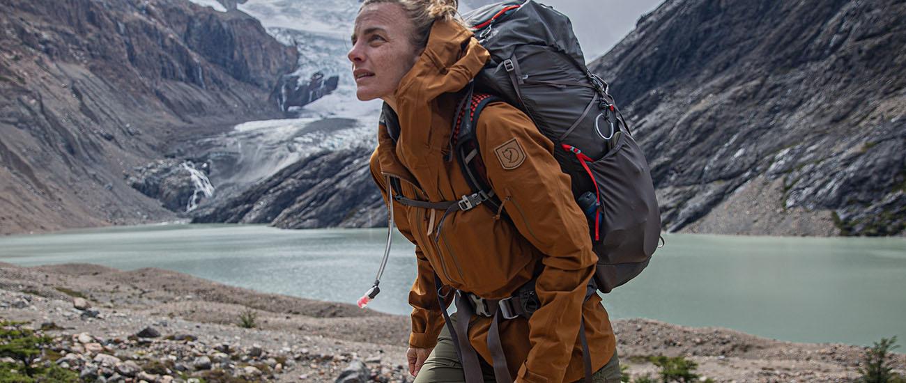 Hardshell jacket (backpacking in Patagonia)