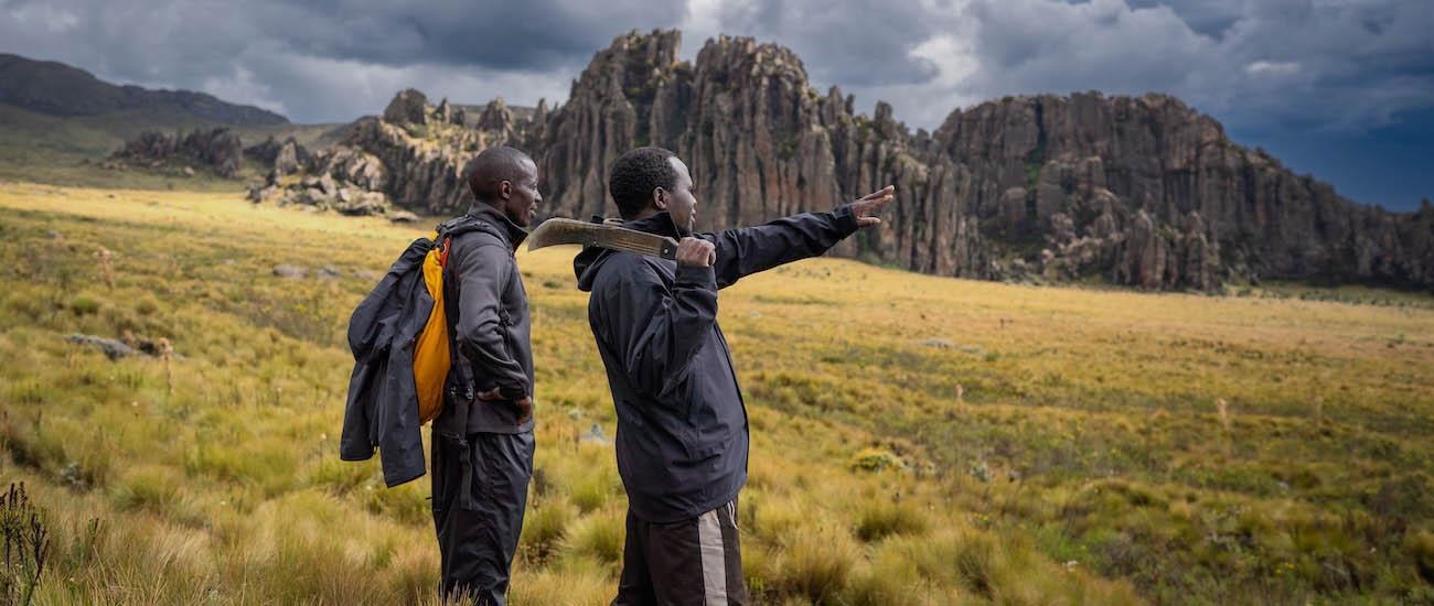 Overlooking the Dragon's Teeth in the Kenya Aberdare Range