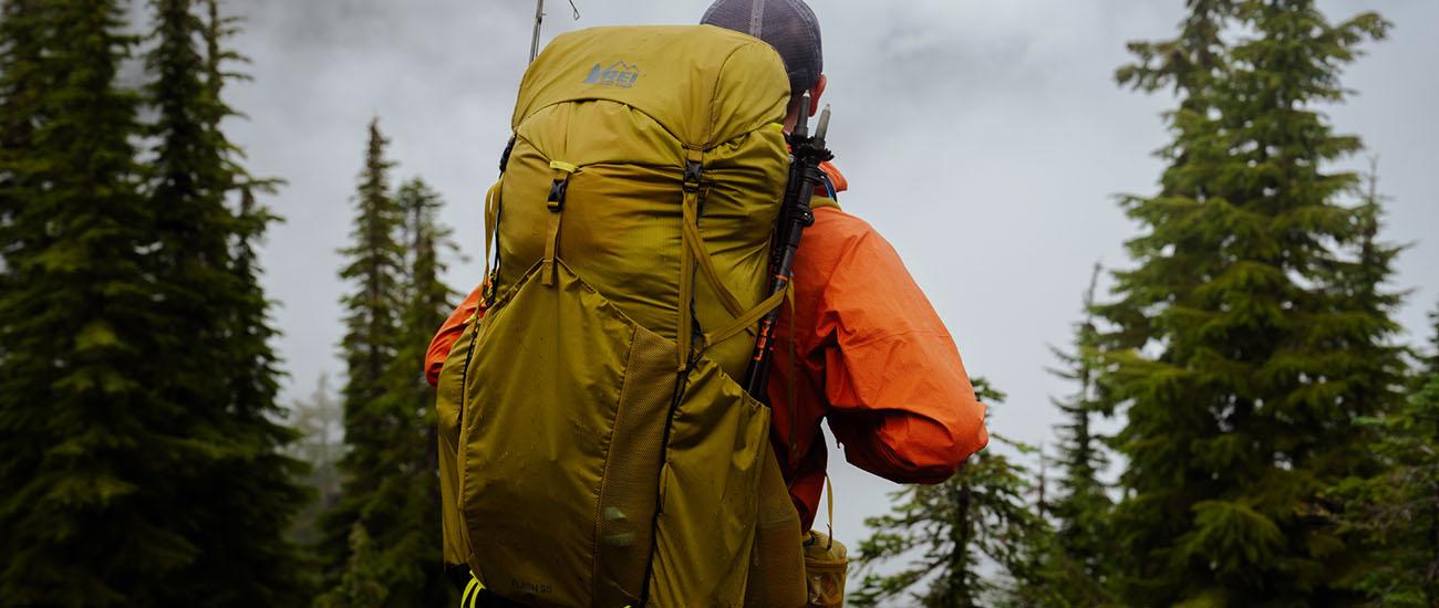 REI Co-op 2024 Anniversary Sale (wearing REI Flash pack in mountains)