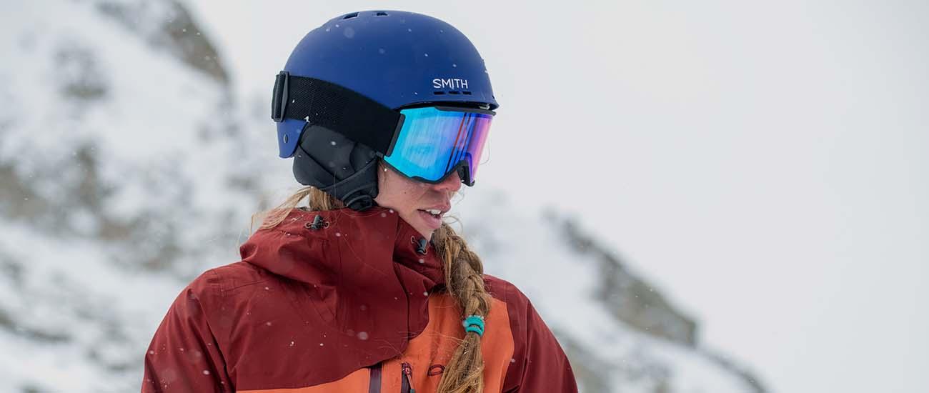 Ski goggles (goggle and helmet combo at resort)
