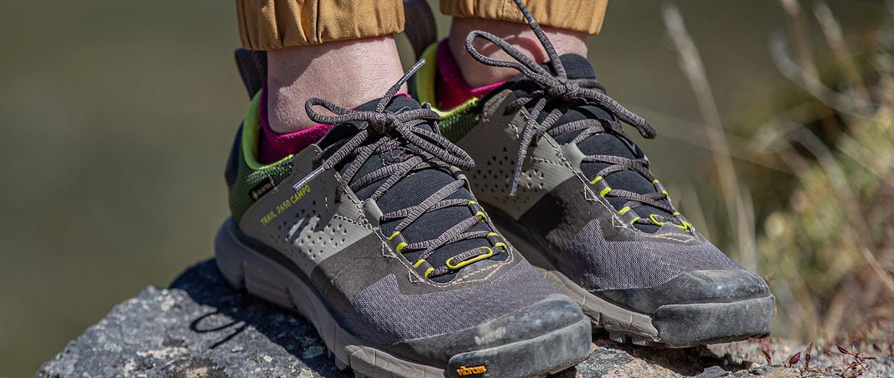 Women's hiking shoes (closeup of Danner Trail 2650 Campo GTX)