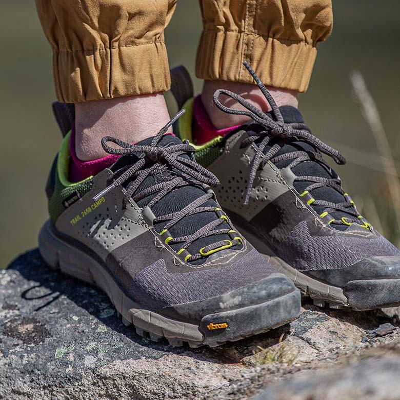 Women's hiking shoes (closeup of Danner Trail 2650 Campo GTX)