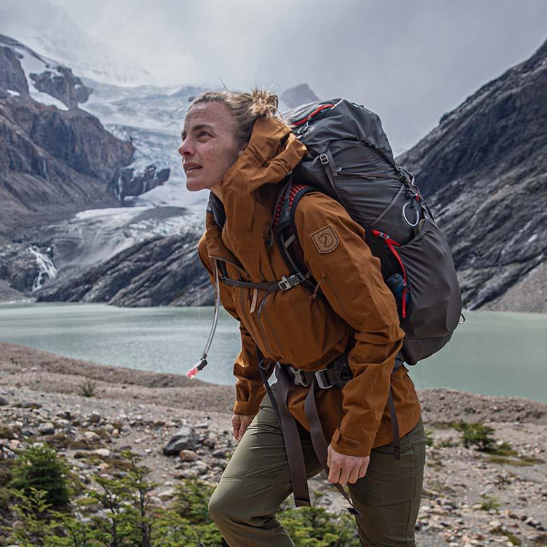 Hardshell jacket (backpacking in Patagonia)