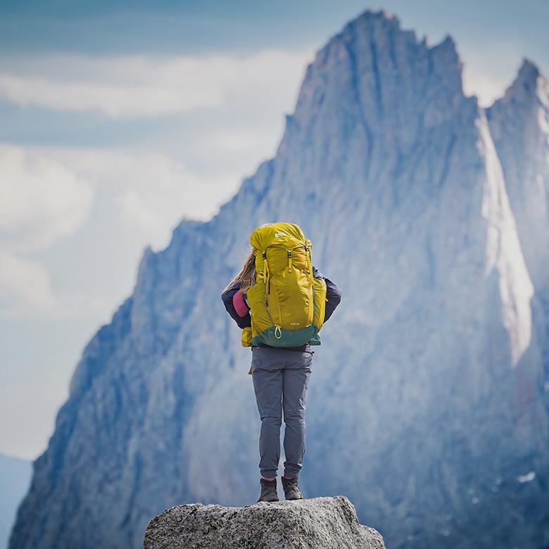 REI Co-op Flash 55 pack (standing in Cirque of the Towers)