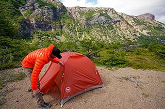 Big Agnes Copper Spur backpacking tent (opening vestibule)