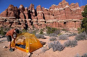 Big Agnes Tiger Wall (camping in Utah canyon)