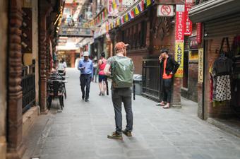 Bluffworks Envoy Lightweight Travel Pants (traveling in Nepal)