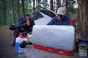 Camping stove (cooking with Camp Chef Everest) 