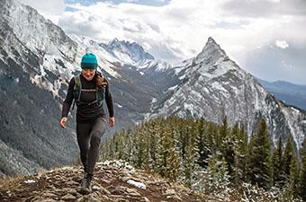 Day hiking in mountains (women's hiking boots)