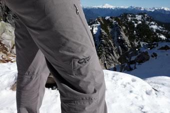 Hiking Pants (Outdoor Research Ferrosi in snow)