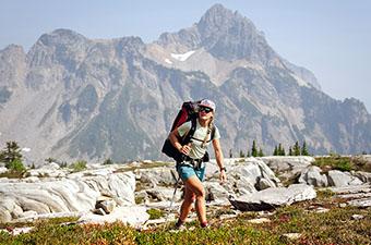 Hiking in the Alpine Lakes Wilderness (women's hiking shirts)