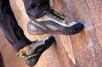 La Sportiva TC Pro climbing shoe (edging)