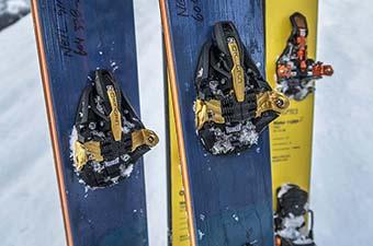 elastic travel ski bindings Backcountry ski bindings (Marker Kingpin)