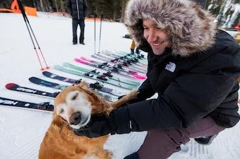 Winter jacket (petting dog wearing TNF McMurdo Parka)