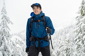 Patagonia Triolet Jacket (skinning in snowy forest)