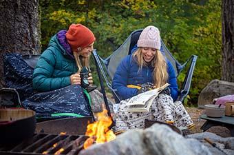 REI Co-op Anniversary Sale camping gear (chairs and blankets at camp)