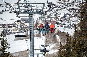 Ski gear (riding up the chairlift)