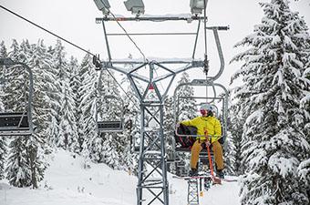 Ski resort chairlift