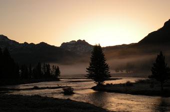 Yellowstone landscape photo