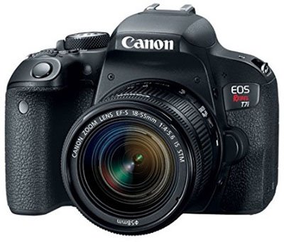 Canon Rebel T7i DSLR camera